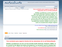 Tablet Screenshot of forum.meteoclimatic.net